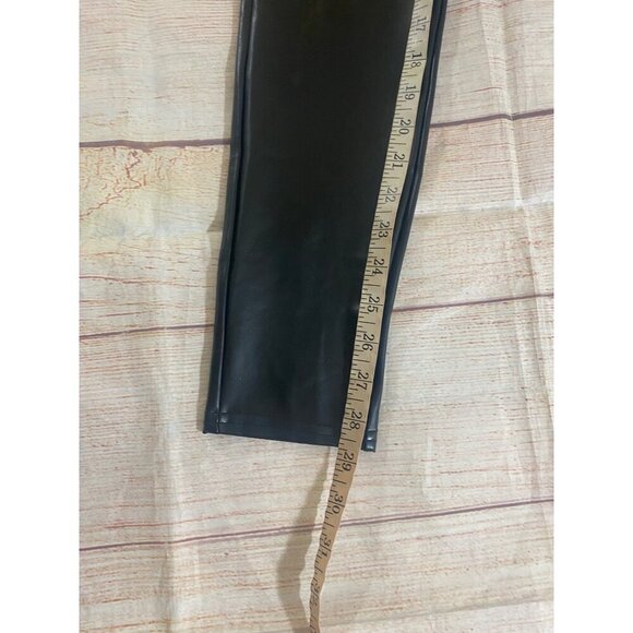 Assets By Spanx Women's Black Stretch Faux Leather Pants - Large - Picture 5 of 10